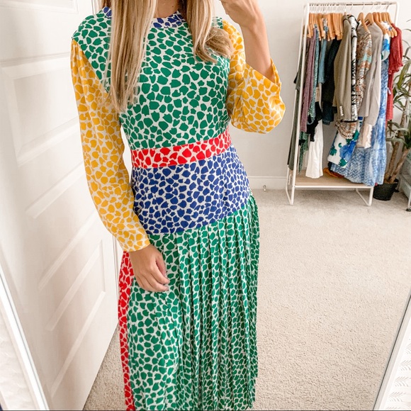 Rixo Charlene Dress Psychadelic Tulip - Picture 2 of 9